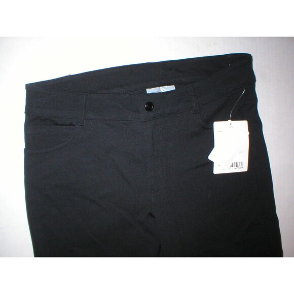 Womens Athleta 4 Black Pants Ponte Classic Zip Button Office Work New NWOT - Picture 6 of 9